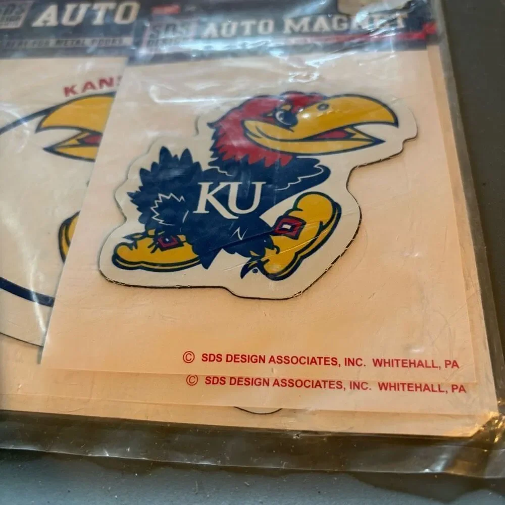 Kansas Jayhawks Magnet 3 Pack *New*